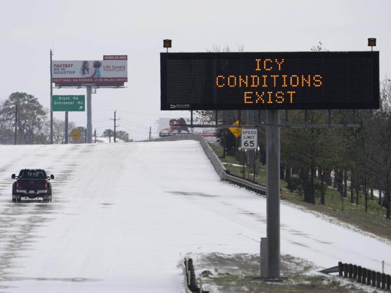 A frigid blast of winter weather across the U.S. plunged Texas into an unusually icy emergency Monday that knocked out power to almost 4 million people and shut down airports and roads. A frigid blast of winter weather across the U.S. plunged Texas into an unusually icy emergency Monday that knocked out power to almost 4 million people and shut down airports and roads.