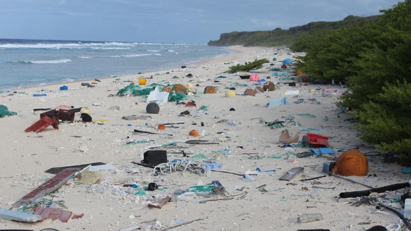 Henderson Island, in the South Pacific, is thousands of miles from any major industrial centers or human communities. But it's filled with trash — more than 37 million pieces of it, researchers say. Henderson Island, in the South Pacific, is thousands of miles from any major industrial centers or human communities. But it's filled with trash — more than 37 million pieces of it, researchers say.