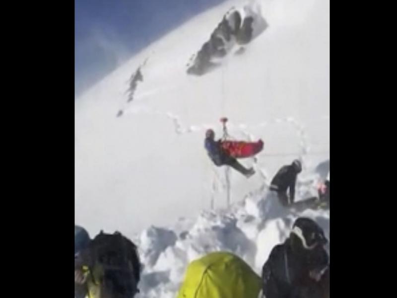 In this grab taken from validated UGC provided on Thursday, Dec. 27, a boy is airlifted after an avalanche, on the French Alps on Wednesday. Rescuers are calling a true "miracle." In this grab taken from validated UGC provided on Thursday, Dec. 27, a boy is airlifted after an avalanche, on the French Alps on Wednesday. Rescuers are calling a true "miracle."