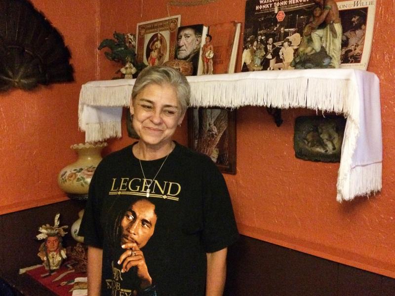 Jymie Jimerson collects Willie Nelson memorabilia in her home in remembrance of her late husband, Steve, who was a fan. Jymie Jimerson collects Willie Nelson memorabilia in her home in remembrance of her late husband, Steve, who was a fan.