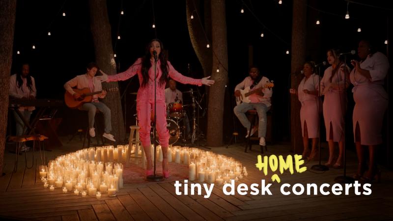 Monica performs a Tiny Desk (home) concert. Monica performs a Tiny Desk (home) concert.