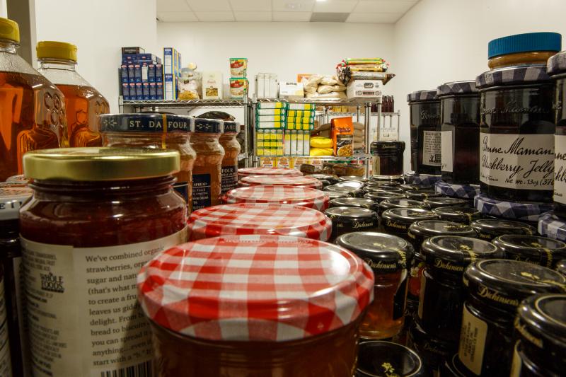The George Washington University food pantry. The George Washington University food pantry.