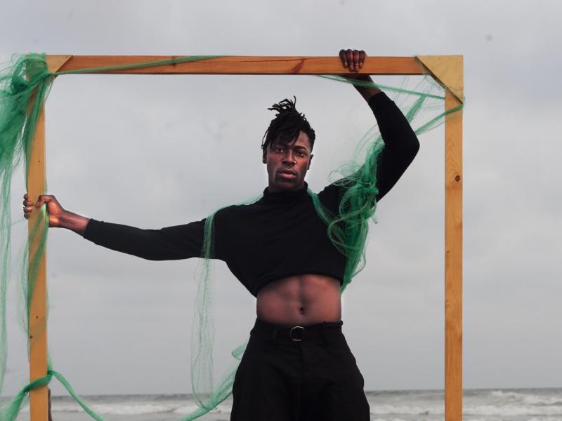 Moses Sumney moved from LA to Asheville, N.C. ahead of writing his latest album, grae. "Lyrically and thematically, I was able to channel something bigger than me in a much clearer way," he says. Moses Sumney moved from LA to Asheville, N.C. ahead of writing his latest album, grae. "Lyrically and thematically, I was able to channel something bigger than me in a much clearer way," he says.