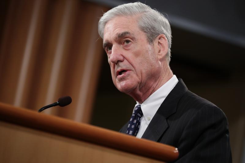 Special counsel Robert Mueller makes a statement about the Russia investigation on Wednesday at the Justice Department. Special counsel Robert Mueller makes a statement about the Russia investigation on Wednesday at the Justice Department.