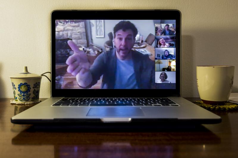 Tom Sweitzer hosts a weekly music therapy group via Zoom for other COVID-19 survivors dealing with lingering symptoms. "We get to know each other through the music," says one participant. "I think that was a really intuitive and wonderful way to connect u Tom Sweitzer hosts a weekly music therapy group via Zoom for other COVID-19 survivors dealing with lingering symptoms. "We get to know each other through the music," says one participant. "I think that was a really intuitive and wonderful way to connect u