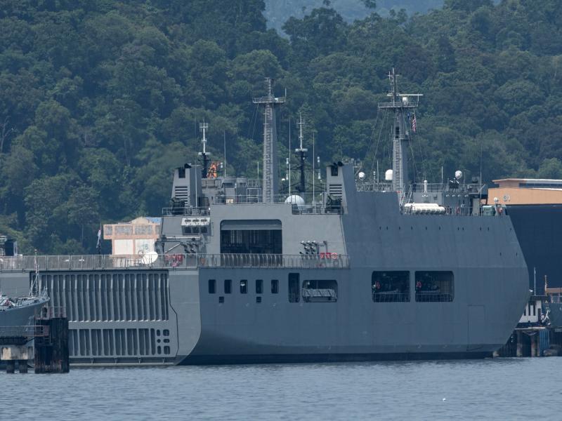 Myanmar vessel UMS Moattama, which was sent to return Myanmar migrants from Malaysia, is seen docked at a jetty outside Kuala Lumpur on Monday. Myanmar vessel UMS Moattama, which was sent to return Myanmar migrants from Malaysia, is seen docked at a jetty outside Kuala Lumpur on Monday.