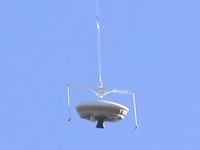 An image from NASA shows its Low-Density Supersonic Decelerator after launch Monday. An image from NASA shows its Low-Density Supersonic Decelerator after launch Monday.