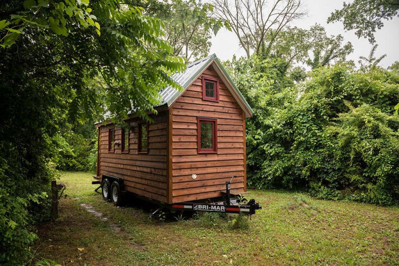 A "tiny house" in Richmond, Virginia in 2015. A "tiny house" in Richmond, Virginia in 2015.