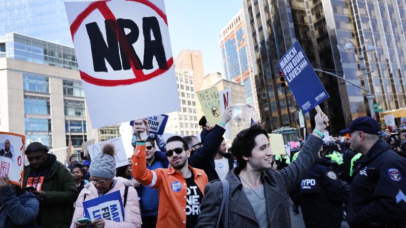 Thousands of people participate in the March for Our Lives protest in New York City in March 2018. Thousands of people participate in the March for Our Lives protest in New York City in March 2018.