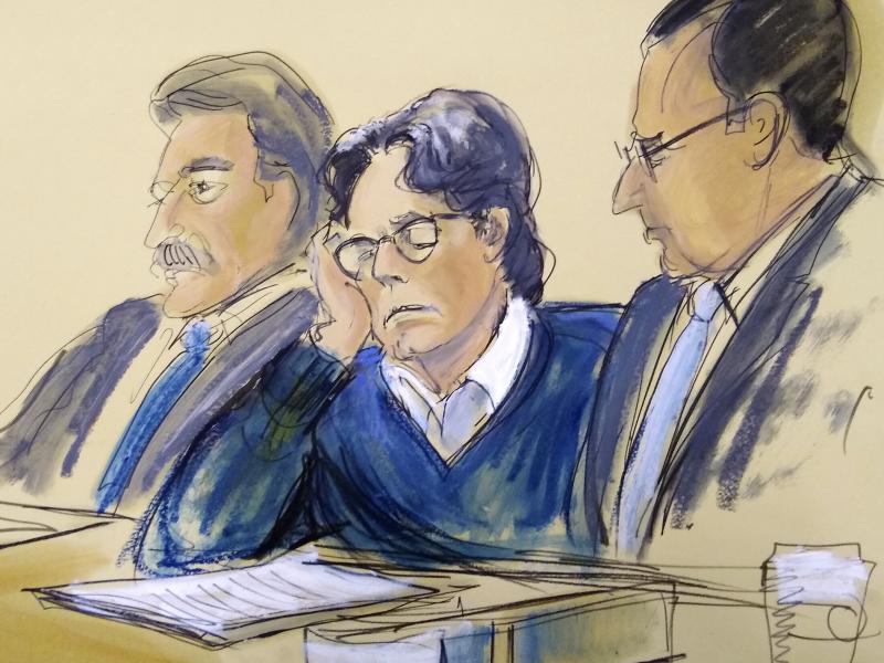 Keith Raniere was sentenced on Tuesday to 120 years in prison for his role as ringleader of the NXIVM cult, where he sexually abused several young women. In this June 2019 courtroom artist's sketch, Raniere, center, sits with his attorneys during closing Keith Raniere was sentenced on Tuesday to 120 years in prison for his role as ringleader of the NXIVM cult, where he sexually abused several young women. In this June 2019 courtroom artist's sketch, Raniere, center, sits with his attorneys during closing
