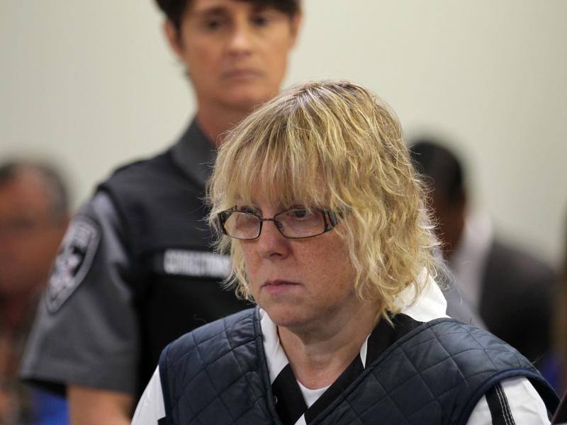 Joyce Mitchell appears in court in Plattsburgh, N.Y., on Monday. She was sentenced to 2 years and four months to 7 years in prison as part of a plea deal. Joyce Mitchell appears in court in Plattsburgh, N.Y., on Monday. She was sentenced to 2 years and four months to 7 years in prison as part of a plea deal.