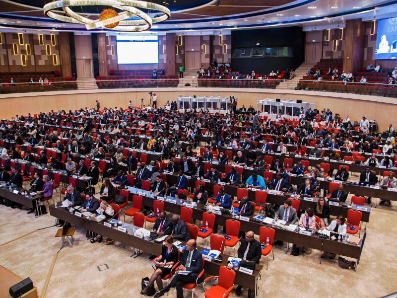 Delegates attend the official opening of the 28th meeting of the Parties to the Montreal Protocol in Kigali on October 13, 2016. Envoys from nearly 200 nations are in the Rwandan capital to thrash out an agreement to phase out hydrofluorocarbons (HFCs). Delegates attend the official opening of the 28th meeting of the Parties to the Montreal Protocol in Kigali on October 13, 2016. Envoys from nearly 200 nations are in the Rwandan capital to thrash out an agreement to phase out hydrofluorocarbons (HFCs).