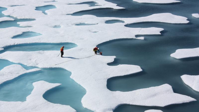 A U.S. Coast Guard crew retrieves a canister dropped by parachute in the Arctic in 2011. Over the past four decades, researchers at the University of California, Santa Barbara, and several other universities have studied shifts in atmospheric circulation A U.S. Coast Guard crew retrieves a canister dropped by parachute in the Arctic in 2011. Over the past four decades, researchers at the University of California, Santa Barbara, and several other universities have studied shifts in atmospheric circulation