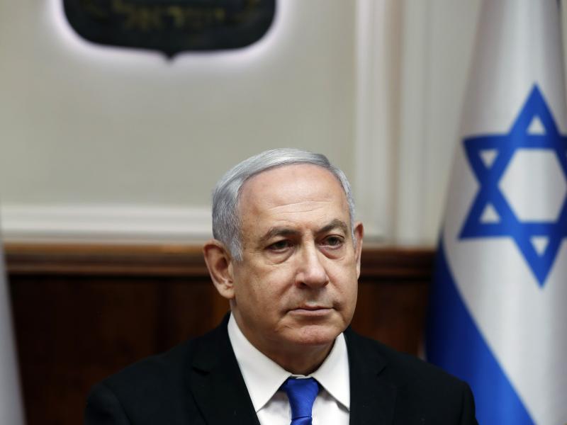 Israeli Prime Minister Benjamin Netanyahu attends the weekly Cabinet meeting in Jerusalem on Sunday. Israeli Prime Minister Benjamin Netanyahu attends the weekly Cabinet meeting in Jerusalem on Sunday.