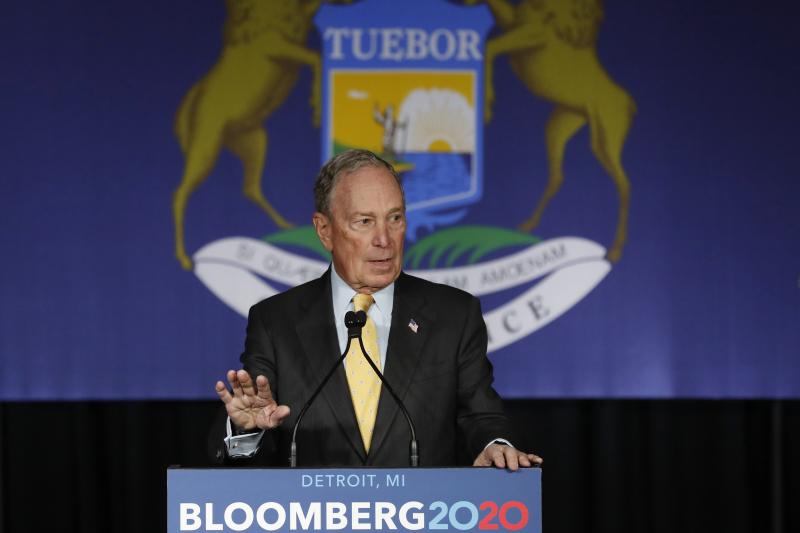 Democratic presidential candidate and former New York City Mayor Michael Bloomberg talks to supporters on Feb. 4 in Detroit. Democratic presidential candidate and former New York City Mayor Michael Bloomberg talks to supporters on Feb. 4 in Detroit.