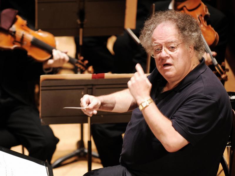 Conductor James Levine, rehearsing with the Boston Symphony Orchestra in Paris in September 2007. Conductor James Levine, rehearsing with the Boston Symphony Orchestra in Paris in September 2007.