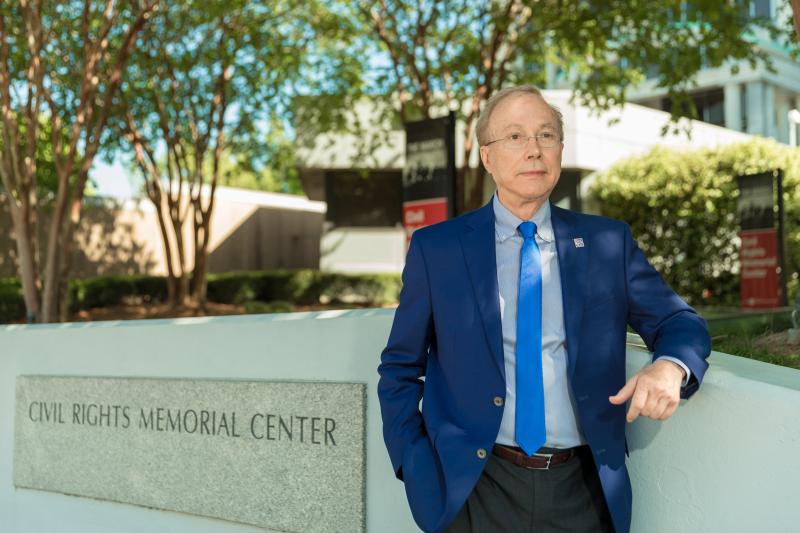 Alabama Tourism Director Lee Sentell stands near the Civil Rights Memorial. Erected by the Southern Poverty Law Center in 1989, it was among the first monuments in Montgomery recognizing civil rights martyrs. Alabama Tourism Director Lee Sentell stands near the Civil Rights Memorial. Erected by the Southern Poverty Law Center in 1989, it was among the first monuments in Montgomery recognizing civil rights martyrs.