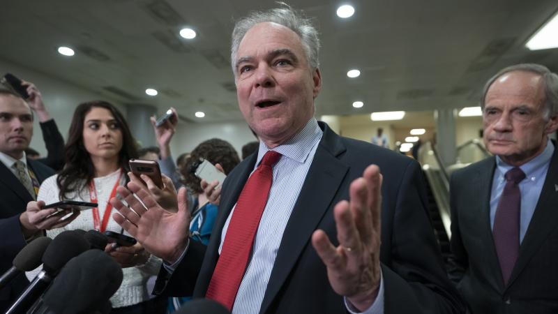 Sen. Tim Kaine, D-Va., a member of the Senate Armed Services Committee and the Foreign Relations Committee, has introduced a resolution forcing President Trump to seek congressional consent before taking new military action against Iran. Sen. Tim Kaine, D-Va., a member of the Senate Armed Services Committee and the Foreign Relations Committee, has introduced a resolution forcing President Trump to seek congressional consent before taking new military action against Iran.