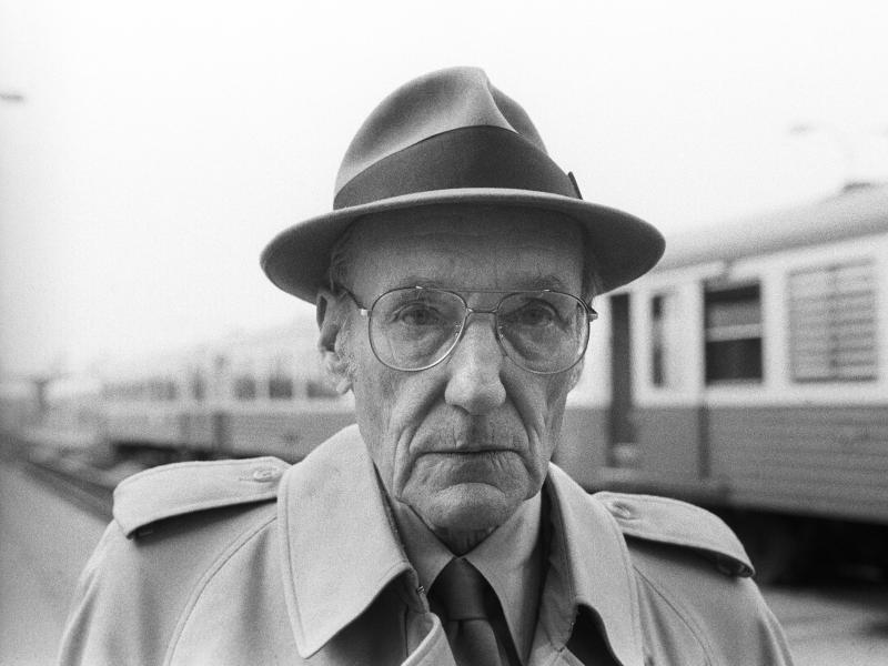 American writer William S. Burroughs poses during a portrait session at Bourges Railway Station on April 24, 1984 in Bourges, France. American writer William S. Burroughs poses during a portrait session at Bourges Railway Station on April 24, 1984 in Bourges, France.