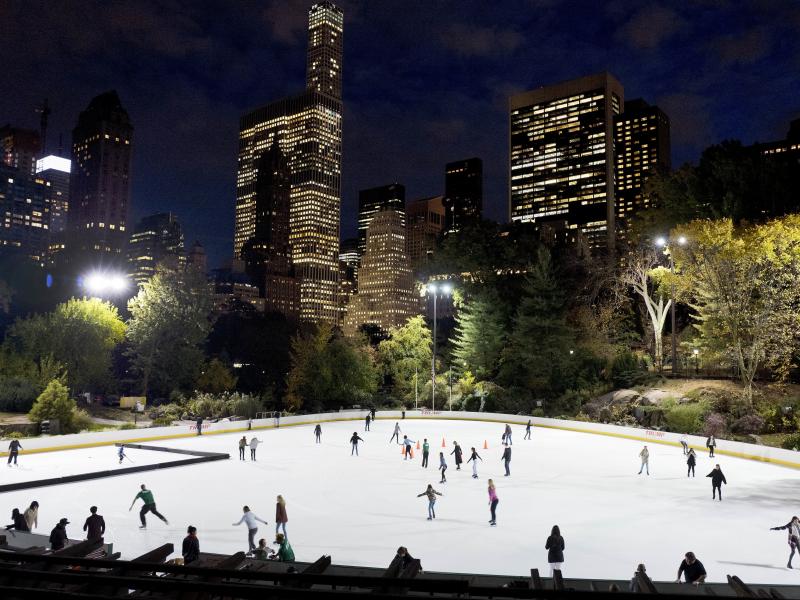 The contract for Wollman Ice Rink in New York City's Central Park is operated by the Trump Organization and among those that will be terminated by the city. The contract for Wollman Ice Rink in New York City's Central Park is operated by the Trump Organization and among those that will be terminated by the city.