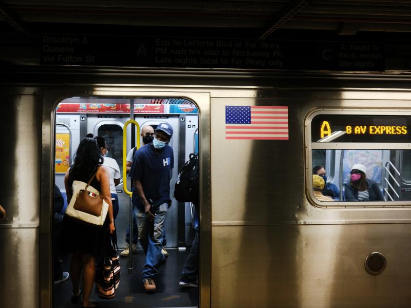 New York City public transit passengers who refuse to wear masks will be fined $50 starting Sept. 14. New York City public transit passengers who refuse to wear masks will be fined $50 starting Sept. 14.