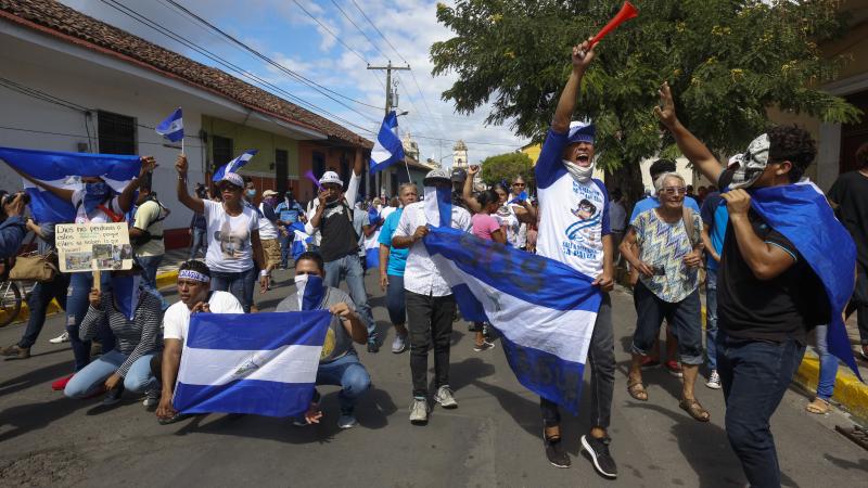 Anti-government demonstrators protest in Granada, Nicaragua. Hundreds of people have been killed in the government's brutal suppression of protests that erupted in April. Anti-government demonstrators protest in Granada, Nicaragua. Hundreds of people have been killed in the government's brutal suppression of protests that erupted in April.