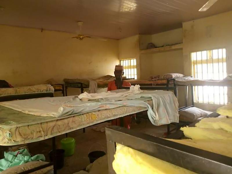 A man stands in the deserted school dormitory after gunmen invaded and took away more than 270 girls in Jangebe in northwest Nigeria, on Feb. 26. The girls have all since been returned. A man stands in the deserted school dormitory after gunmen invaded and took away more than 270 girls in Jangebe in northwest Nigeria, on Feb. 26. The girls have all since been returned.