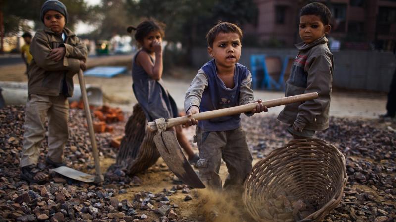 Nobel Laureate Kailash Satyarthi has fought to end child labor in India, where 11 percent of the country's children work. In 2010, these children toiled at a construction site in New Delhi. Nobel Laureate Kailash Satyarthi has fought to end child labor in India, where 11 percent of the country's children work. In 2010, these children toiled at a construction site in New Delhi.