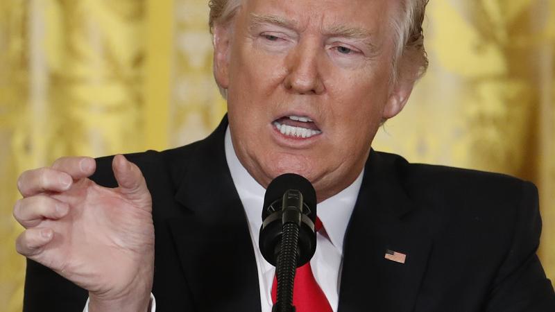 President Trump blasted leaks from within his administration and to the news media and denied ties to Russia. President Trump blasted leaks from within his administration and to the news media and denied ties to Russia.