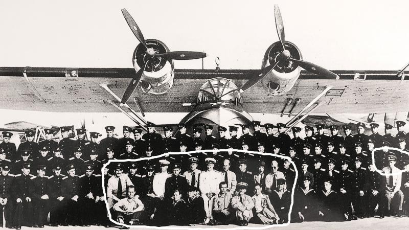 Soviet aviators with their American colleagues in front of a version of the PBY Catalina aircraft in Elizabeth City, N.C. The U.S. trained Soviet pilots to fly the plane as part of Project Zebra, a secret military program during World War II. Soviet aviators with their American colleagues in front of a version of the PBY Catalina aircraft in Elizabeth City, N.C. The U.S. trained Soviet pilots to fly the plane as part of Project Zebra, a secret military program during World War II.