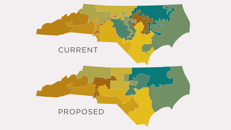 Map: North Carolina's Shifting District Boundaries Map: North Carolina's Shifting District Boundaries