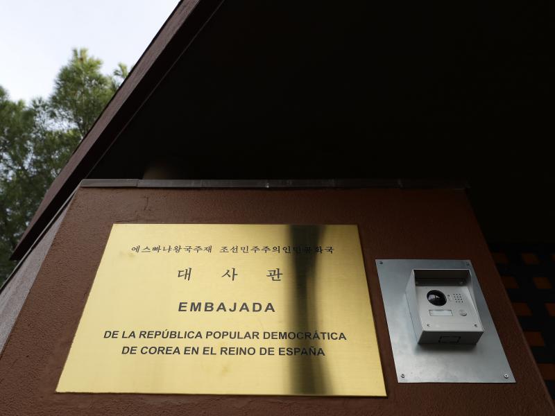 A break-in occurred at the North Korean Embassy in Madrid on Feb. 22, Spanish authorities say. A judge now says the assailants flew via Portugal to the U.S. A break-in occurred at the North Korean Embassy in Madrid on Feb. 22, Spanish authorities say. A judge now says the assailants flew via Portugal to the U.S.