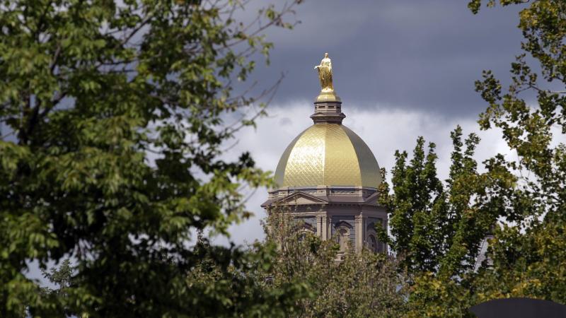 Notre Dame is the "first and most important employer publicly to take advantage" of the rollback, The Los Angeles Times says. Notre Dame is the "first and most important employer publicly to take advantage" of the rollback, The Los Angeles Times says.
