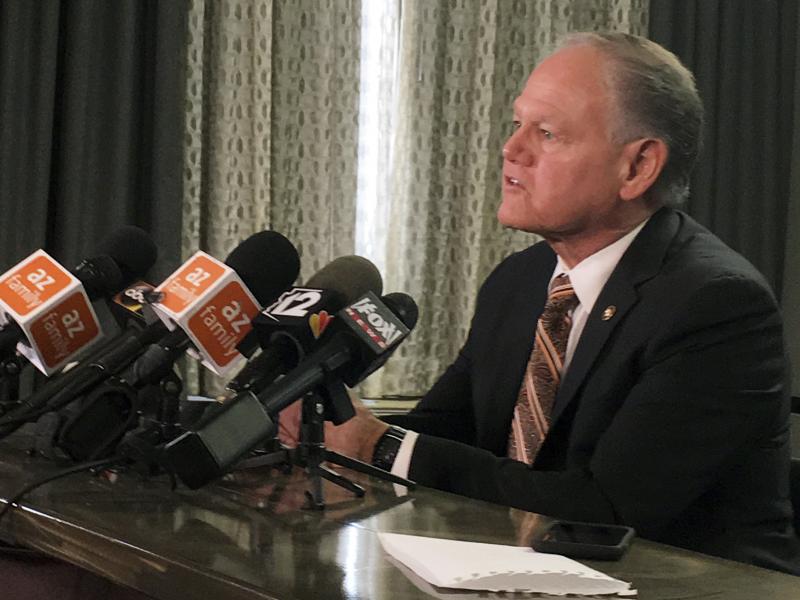 Rick Romley, former Maricopa County Attorney, held a news conference on Monday, explaining his role in the internal investigation of management and security practices at Arizona's Hacienda Healthcare. Rick Romley, former Maricopa County Attorney, held a news conference on Monday, explaining his role in the internal investigation of management and security practices at Arizona's Hacienda Healthcare.
