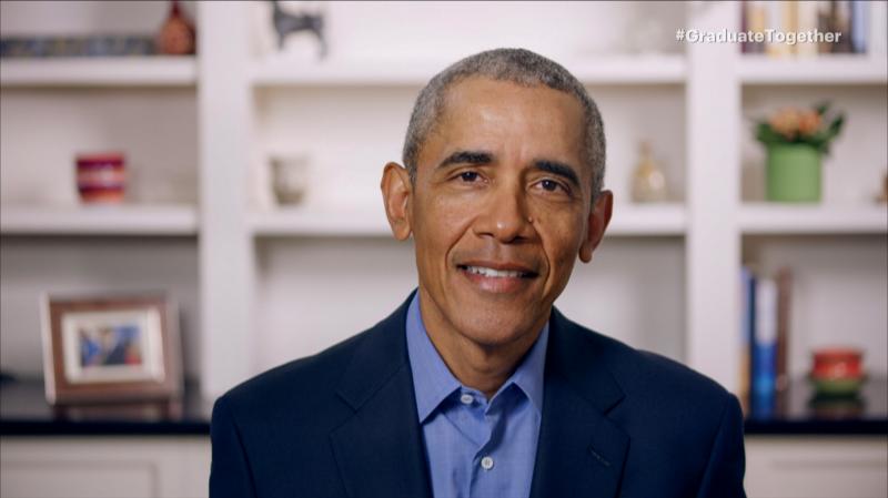 With live ceremonies canceled across the U.S., former President Barack Obama gave graduating seniors a virtual commencement address on Saturday during the virtual event Graduate Together: America Honors the High School Class of 2020. With live ceremonies canceled across the U.S., former President Barack Obama gave graduating seniors a virtual commencement address on Saturday during the virtual event Graduate Together: America Honors the High School Class of 2020.