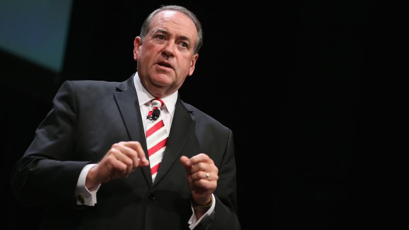 Former Arkansas Gov. Mike Huckabee at the Family Leadership Summit in Iowa earlier this month. Former Arkansas Gov. Mike Huckabee at the Family Leadership Summit in Iowa earlier this month.