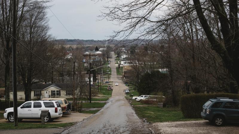 McArthur, the county seat of Vinton County, Ohio, shown on April. 3, 2018. The county prosecutor says the pandemic has put additional strain on children who have parents addicted to drugs. McArthur, the county seat of Vinton County, Ohio, shown on April. 3, 2018. The county prosecutor says the pandemic has put additional strain on children who have parents addicted to drugs.