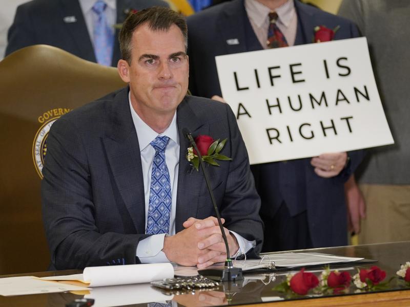 Oklahoma Gov. Kevin Stitt on April 12 in Oklahoma City. Oklahoma Gov. Kevin Stitt on April 12 in Oklahoma City.