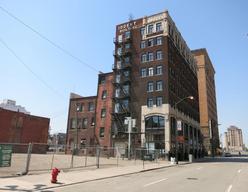Detroit is attracting entrepreneurs who like the relatively cheap workspaces. But real estate developers and business owners like Sean Harrington, who turned the Iodent Building into an apartment complex, are paying the price in property taxes. Detroit is attracting entrepreneurs who like the relatively cheap workspaces. But real estate developers and business owners like Sean Harrington, who turned the Iodent Building into an apartment complex, are paying the price in property taxes.