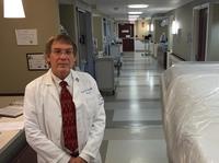 Ideally, the best place to care for someone ill with Ebola is at the end of a hall in a room with its own bathroom, anteroom and entrance, says Dr. Jack Ross of Hartford Hospital. Ideally, the best place to care for someone ill with Ebola is at the end of a hall in a room with its own bathroom, anteroom and entrance, says Dr. Jack Ross of Hartford Hospital.
