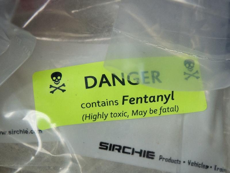 Bags of heroin, some laced with fentanyl, are displayed before a press conference regarding a major drug bust, at the office of the New York attorney general in New York City on Sept. 23, 2016. Bags of heroin, some laced with fentanyl, are displayed before a press conference regarding a major drug bust, at the office of the New York attorney general in New York City on Sept. 23, 2016.