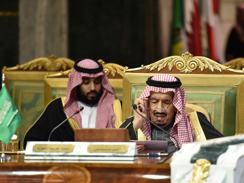 Saudi King Salman bin Abdulaziz (right) and his son, Crown Prince Mohammed bin Salman, at a session of the 40th Gulf Cooperation Council summit in Riyadh, Saudi Arabia, in December. Saudi King Salman bin Abdulaziz (right) and his son, Crown Prince Mohammed bin Salman, at a session of the 40th Gulf Cooperation Council summit in Riyadh, Saudi Arabia, in December.
