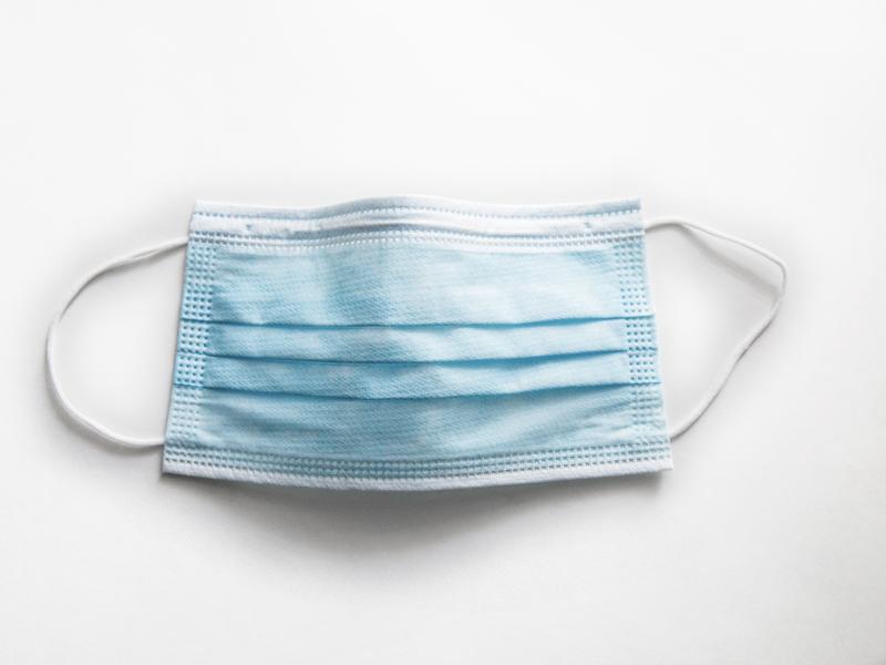 Surgical mask on white background Surgical mask on white background