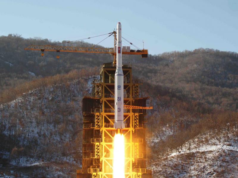 In this Dec. 12, 2012, file photo released by Korean Central News Agency, North Korea's Unha-3 rocket lifts off from the Sohae launch pad in Tongchang-ri, North Korea. In 2018, North Korea's government said it would destroy the facility. In this Dec. 12, 2012, file photo released by Korean Central News Agency, North Korea's Unha-3 rocket lifts off from the Sohae launch pad in Tongchang-ri, North Korea. In 2018, North Korea's government said it would destroy the facility.
