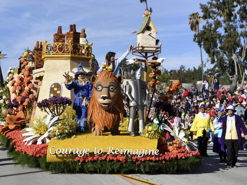 The Kaiser Permanente float was one of many participating in the 131st Rose Parade in Pasadena, Calif., in January. Organizers have canceled the 2021 event, citing health and safety risks associated with the coronavirus pandemic. The Kaiser Permanente float was one of many participating in the 131st Rose Parade in Pasadena, Calif., in January. Organizers have canceled the 2021 event, citing health and safety risks associated with the coronavirus pandemic.