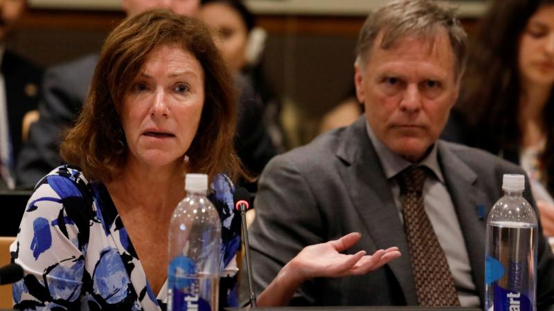 Cindy and Fred Warmbier, parents of Otto Warmbier, released a statement saying, "No excuses or lavish praise can change" the fact that they hold North Korean leader Kim Jong Un responsible for their son's death. The Warmbiers are seen here at the U.N., wh Cindy and Fred Warmbier, parents of Otto Warmbier, released a statement saying, "No excuses or lavish praise can change" the fact that they hold North Korean leader Kim Jong Un responsible for their son's death. The Warmbiers are seen here at the U.N., wh