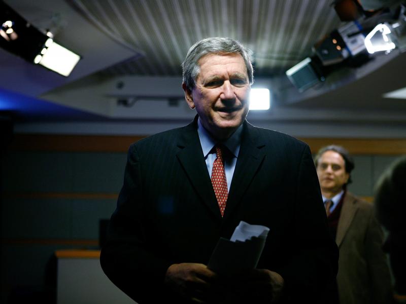 U.S. Special Representative for Afghanistan and Pakistan Richard Holbrooke chats with members of the media after a briefing at the State Dept. Nov. 23, 2009 in Washington, DC. U.S. Special Representative for Afghanistan and Pakistan Richard Holbrooke chats with members of the media after a briefing at the State Dept. Nov. 23, 2009 in Washington, DC.