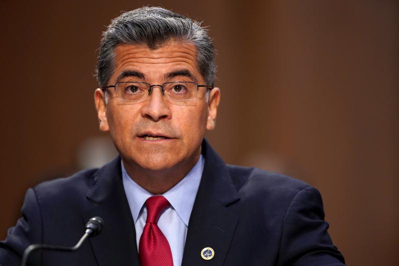 Secretary of Health and Human Services Xavier Becerra said the overdose epidemic has grown so severe that new measures are needed to keep people with addiction alive. He is seen here on Capitol Hill in September. Secretary of Health and Human Services Xavier Becerra said the overdose epidemic has grown so severe that new measures are needed to keep people with addiction alive. He is seen here on Capitol Hill in September.