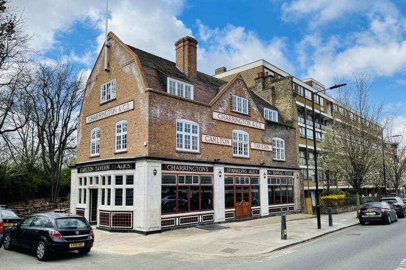 Developers knocked down the Carlton Tavern in Maida Vale, London, in 2015 with plans to put up luxury apartments in its place. Community activists filed suit and the developer was forced to rebuild the pub brick for brick. Developers knocked down the Carlton Tavern in Maida Vale, London, in 2015 with plans to put up luxury apartments in its place. Community activists filed suit and the developer was forced to rebuild the pub brick for brick.