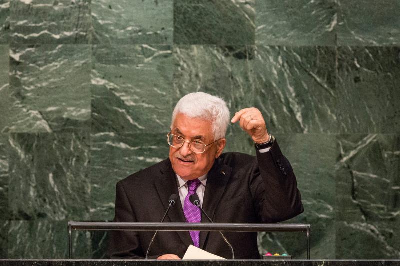 Palestinian Authority President Mahmoud Abbas speaks at the United Nations General Assembly in New York City on Wednesday. Palestinian Authority President Mahmoud Abbas speaks at the United Nations General Assembly in New York City on Wednesday.